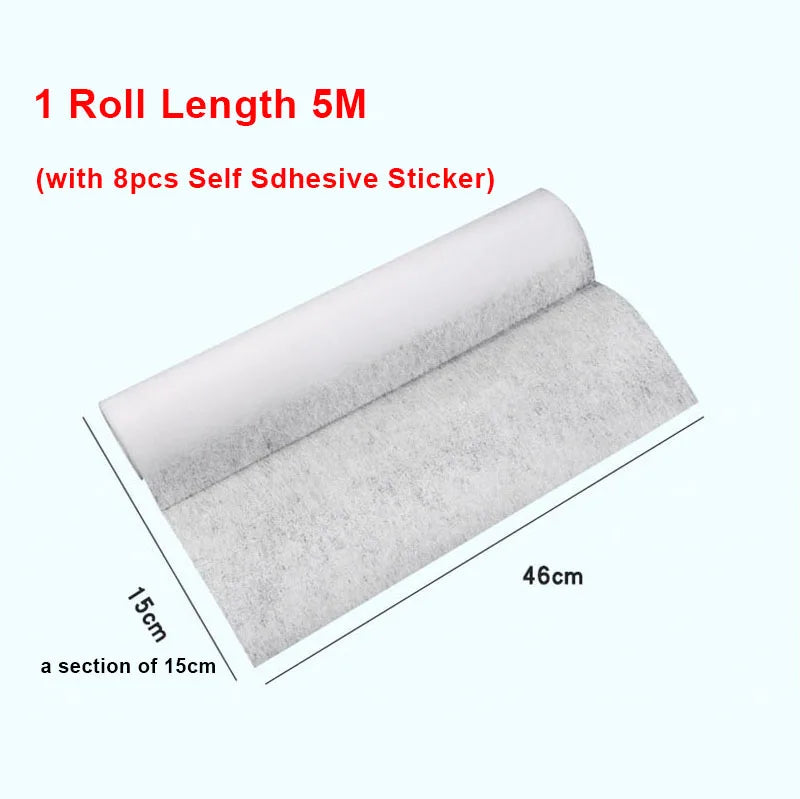 46cm*5/10M Range Hood Filter Paper Non-woven Oil-proof Cotton Filter Disposable Range Hood Exhaust Fan Filter Extractor Tools