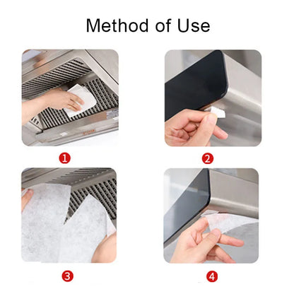 46cm*5/10M Range Hood Filter Paper Non-woven Oil-proof Cotton Filter Disposable Range Hood Exhaust Fan Filter Extractor Tools