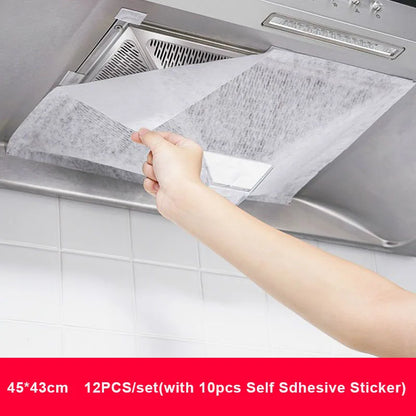 46cm*5/10M Range Hood Filter Paper Non-woven Oil-proof Cotton Filter Disposable Range Hood Exhaust Fan Filter Extractor Tools
